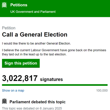 Petition Screenshot