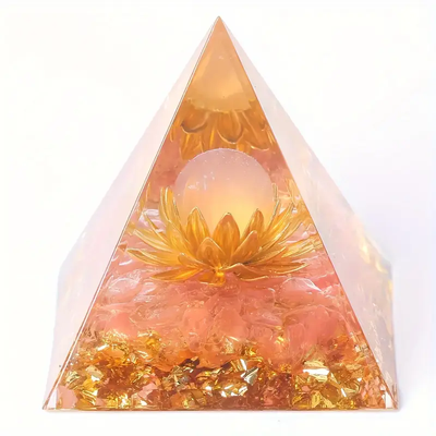 Rose Quartz Orgone Pyramid